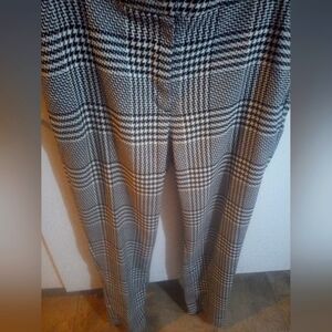 Black and White Houndstooth Pants